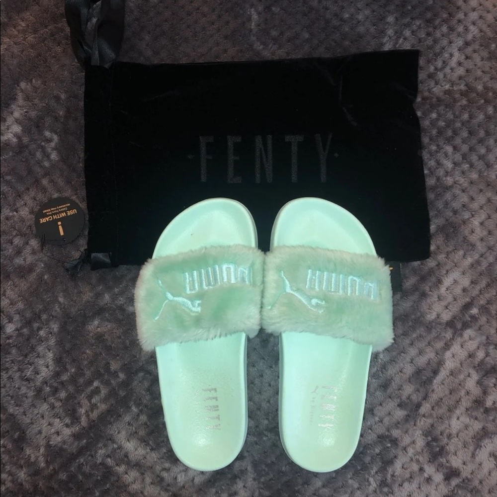 Fenty Puma Slides Mint
